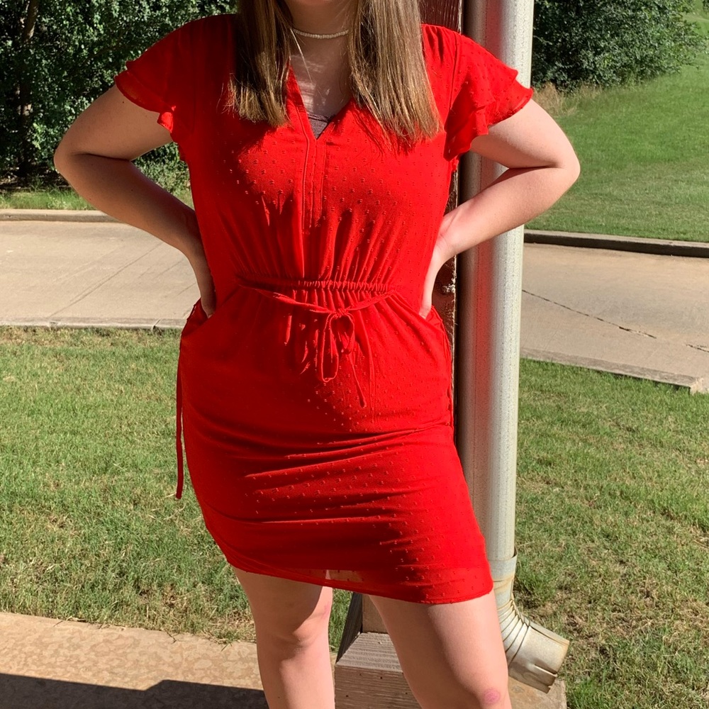 H&M cute red summer dress NWOT